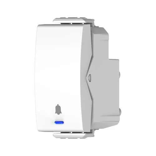 كبسة جرس ضاغط+ضوء واشارة جرس ابيض