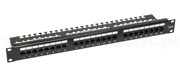 UTP CAT 6A Patch Panel 24 port