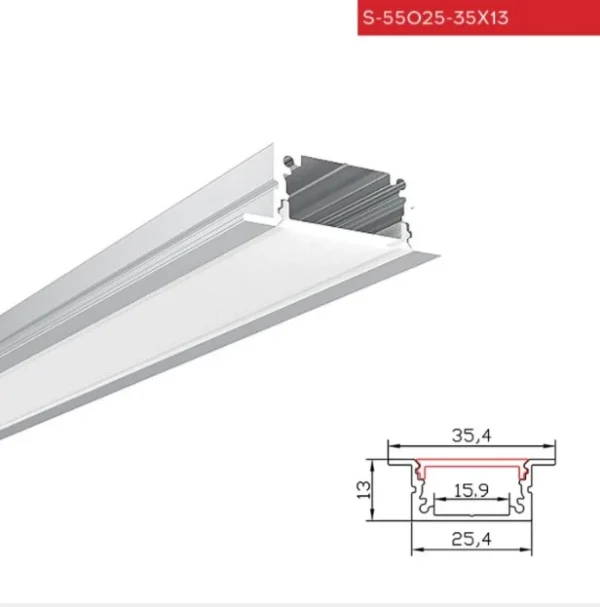 بروفيل ابيض داخلي S-55025-35*25*13