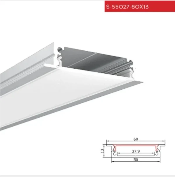 بروفيل ابيض داخلي S-55027-60*50*13